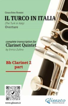 bb clarinet 2 part of "il turco in italia" for clarinet quintet (ebook)-9791220872416