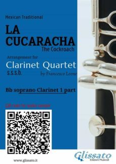 bb clarinet 1 part of "la cucaracha" for clarinet quartet (ebook)-9791221389616