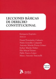 lecciones basicas de derecho constitucional-enriqueta exposito-9791387867416