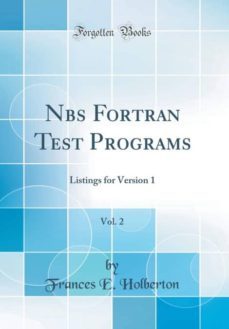 nbs fortran test programs, vol. 2-9780266837626