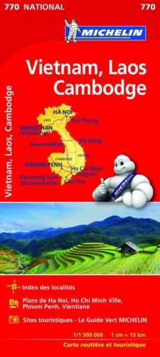 mapa national vietnam, laos y cambodge / cambodia (11770)-9782067217126