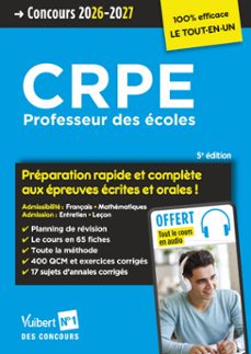 crpe 2026-2027 - 100 % efficace preparation rapide et complète aux epreuves ecrites et orales (m1 et m2) + cours en audio (ebook)-9782311220926