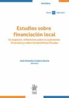 estudios sobre financiacion local-jose antonio cordero garcia-9788413557526
