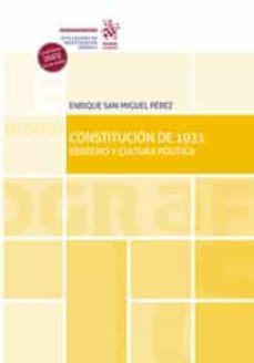 constitucion de 1931-enrique san miguel perez-9788413975726