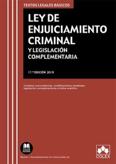 ley de enjuiciamiento criminal y legislacion complementaria-9788417618926