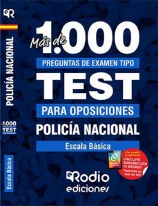 más de 1.000 preguntas de examen. policía nacional. escala básica .-9788417661526