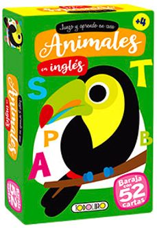 animales en inglés (juego y aprendo en casa baraja de cartas)-9788418755026