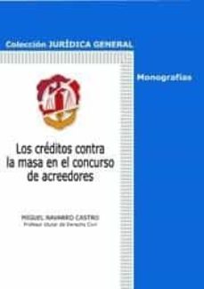 los creditos contra la masa en el concurso de acreedores.-9788429015126