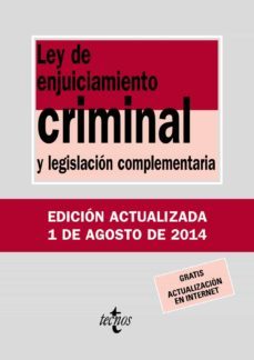 ley de enjuiciamiento criminal y legislacion complementaria  (15ª ed.)-9788430962426