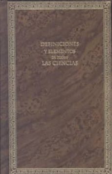 definiciones y elementos de todas las ciencias: obra util para la educacion de la juventud-9788434021426
