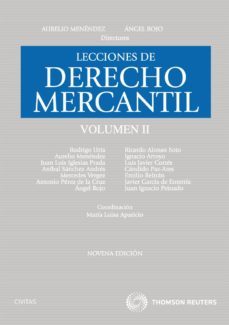 lecciones de derecho mercantil, vol. ii-aurelio menendez menendez-9788447037926