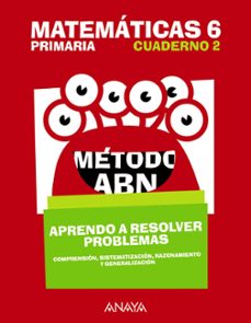 matematicas 6 metodo abn aprendo a resolver problemas 2 6º educac ion primaria 3er ciclo castellano-9788469843826