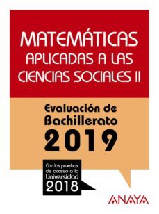 matematicas aplicadas a las ciencias sociales ii: evaluacion de bachillerato 2019-ana isabel busto caballero-9788469856826
