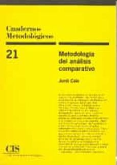 metodologia del analisis comparativo-jordi cais fontanella-9788474762426