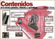 contenidos de la tecnica pianistica didactica y aprendizaje-alberto nieto-9788480201926