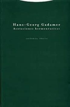 acotaciones hermeneuticas-hans georg gadamer-9788481645026