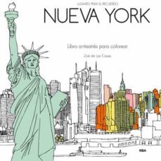 nueva york: libro antiestrés para colorear-zoe de las cases-9788490566626