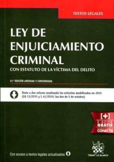 ley de enjuiciamiento criminal 21ª edicion 2015-9788491192626