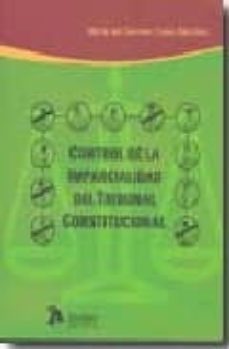 control de la imparcialidad del tribunal constitucional-maria del carmen calvo sanchez-9788492788026