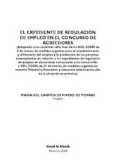 el expediente de regulacion de empleo en el concurso de acreedore s-9788498764826