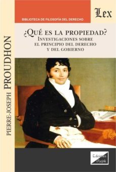 ¿que es la propiedad?-pierre joseph proudhon-9789563926026