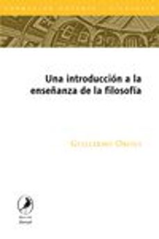 una introduccion a la enseñanza de la filosofia-guillermo obiols-9789875991026