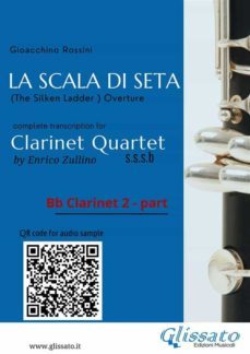 bb clarinet 2 part of "la scala di seta" for clarinet quartet (ebook)-9791221368826