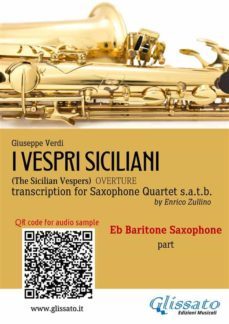 eb baritone sax part of "i vespri siciliani" for saxophone quartet (ebook)-9791221380026