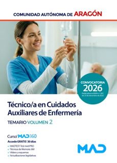 tecnico/a en cuidados auxiliares de enfermeria comunidad autonoma de aragon. temario volumen 2 2026-9791370286026