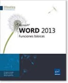ofimatica profesional word 2013 funciones basicas-9782746083936