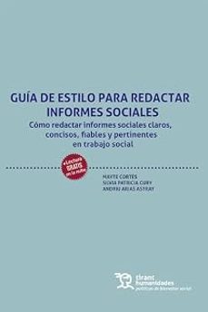 guía de estilo para redactar informes sociales-mayte cortes-silvia patricia cury-9788410819436
