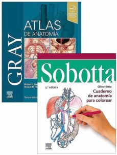 lote drake atlas - sobotta cuaderno (drake, r.l., gray. atlas de anatomia 3 ed. + kretz, o., sobotta. cuaderno de anatomia para   colorear 5 ed.)-9788413824536