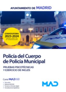 policia del cuerpo de policia municipal. pruebas psicotecnicas y ejercicios de ingles-9788414277836