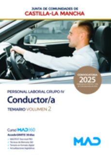 conductor/a. de la junta de comunidades castilla-la mancha. grupo iv personal laboral. temario volumen 2-9788414291436