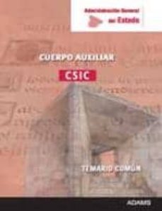 cuerpo auxiliar del csic administracion general del estado-9788415393436