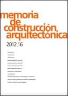 memoria de construccion arquitectonica-belinda lopez mesa-9788416935536