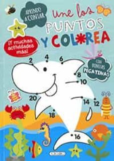 une los puntos y colorea. aprendo a contar (tiburon)-9788417695736