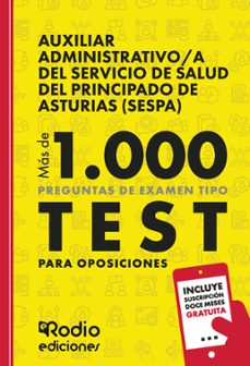 auxiliar administrativo a del servicio de salud del principado de asturias (sespa)-ediciones rodio-9788419922236
