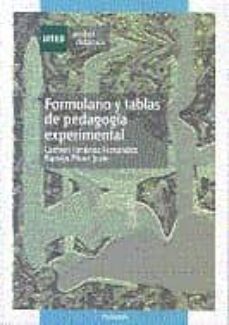 formulario y tablas de pedagogia experimental (5ª ed.)-9788436214536