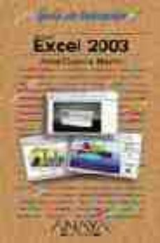 excel 2003 (guia de iniciacion)-vidal garcia martin-9788441516236