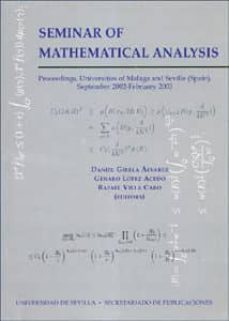 seminar of mathematical analysis-9788447208036