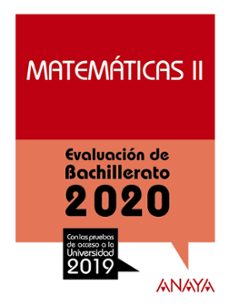 matematicas ii: evaluacion de bachillerato 2020 - prueba acceso universidad-ana isabel busto caballero-9788469873236