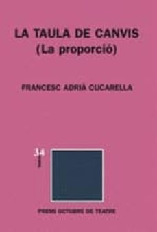 la taula de canvis (la proporcio)-9788475028736
