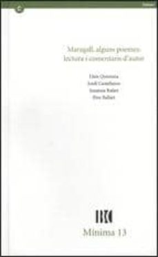 maragall, alguns poemes: lectures i comentaris d autor-9788478450336