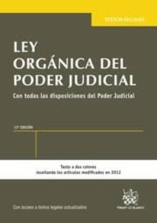 ley organica del poder judicial (13ª ed)-9788490332436