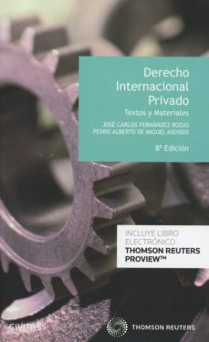 derecho internacional privado. textos y materiales-jose carlos fernandez rozas-9788491979036