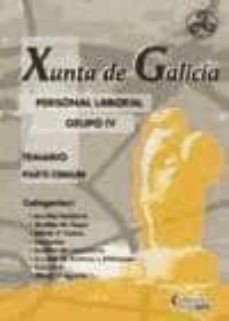 personal laboral grupo iv xunta de galicia: temario parte comun-9788498189636