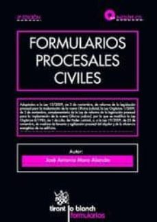 formularios procesales civiles ( incluye cd rom) (3ª ed.)-jose antonio mora alarcon-9788498768336