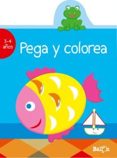 pega y colorea: 3-4 años (azul)-9789037493436