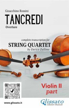 violino ii part of "tancredi" for string quartet (ebook)-9791220863636